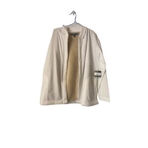 Eddie Bauer Fauxx Shearling Lined Cardigan Size Medium